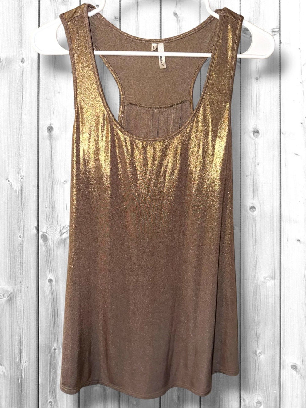 🌼Studio Y Shimmery Bronze Racerback Tank